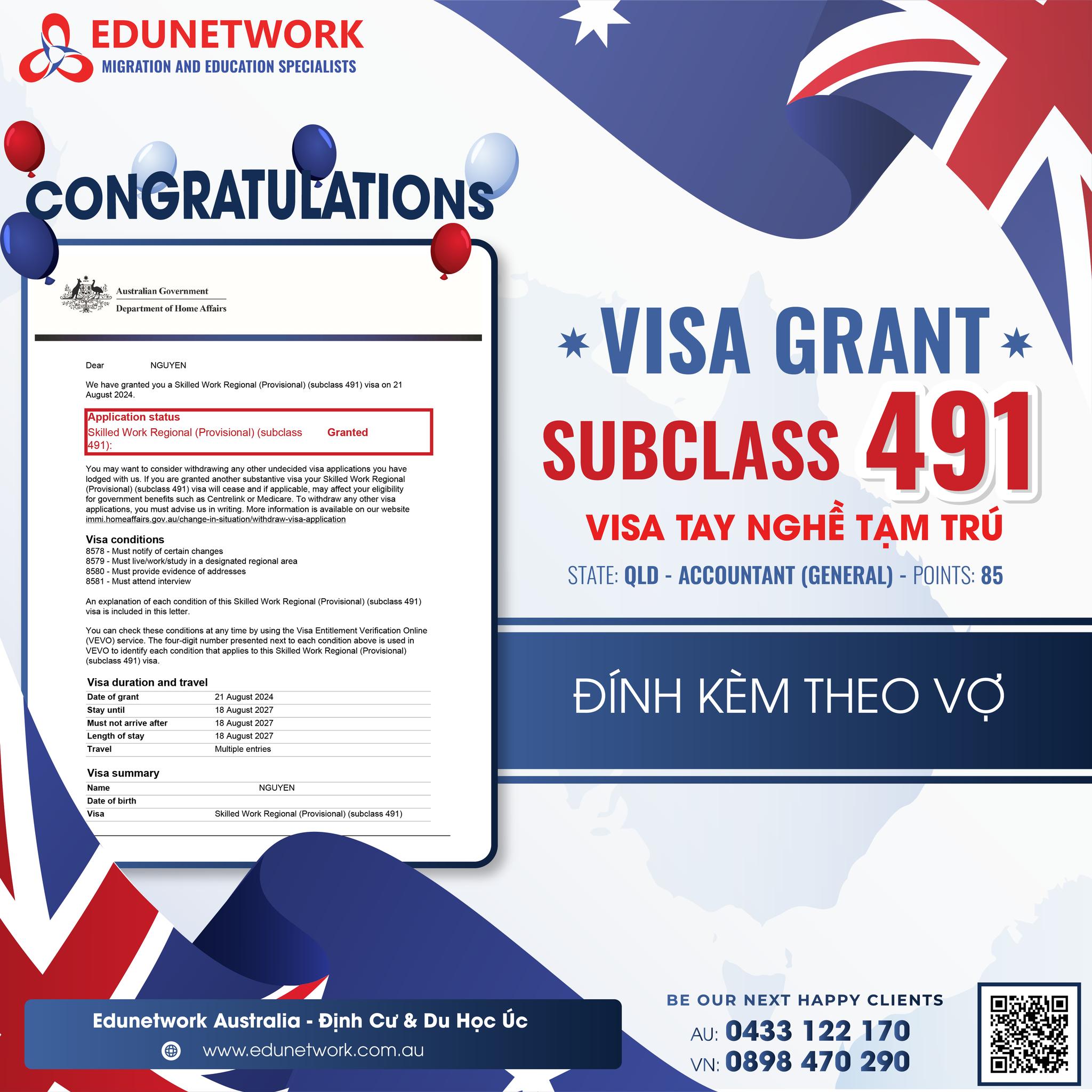 visa 491 dinh kem vo