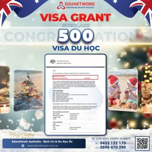 VISA DU HỌC 500 DƯỚI 18 TUỔI NỘP OFFSHORE