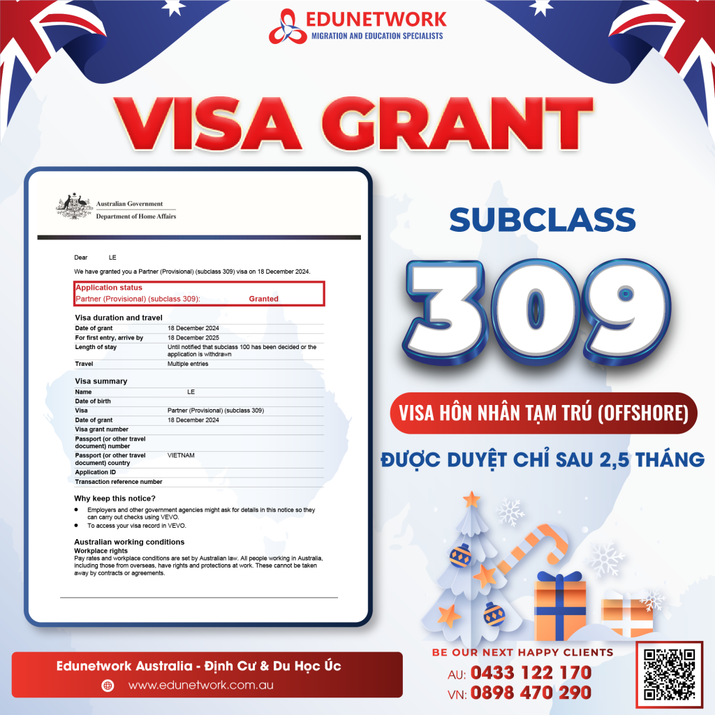 visa 309 duoc cap sau 2,5 thang