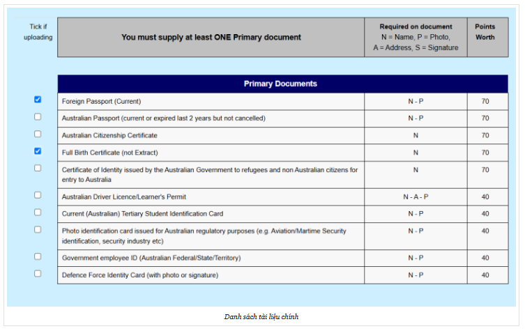 Hướng dẫn điền và nộp đơn Police check trực tuyến AFP bước 2