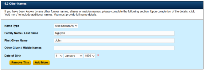 Hướng dẫn điền và nộp đơn Police check trực tuyến AFP bước 6-2