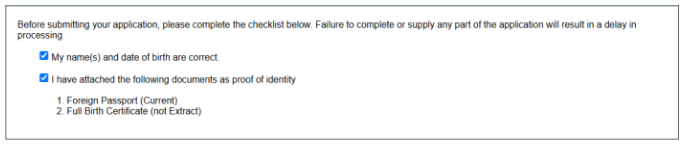 Hướng dẫn điền và nộp đơn Police check trực tuyến AFP bước 8