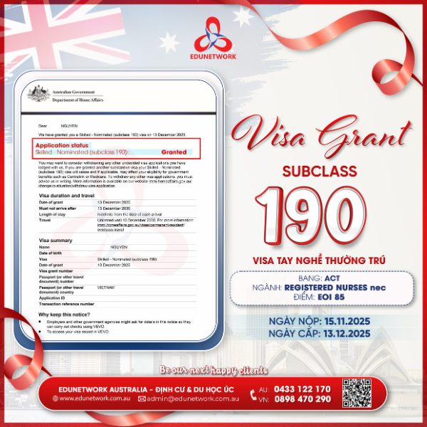Visa grant 190